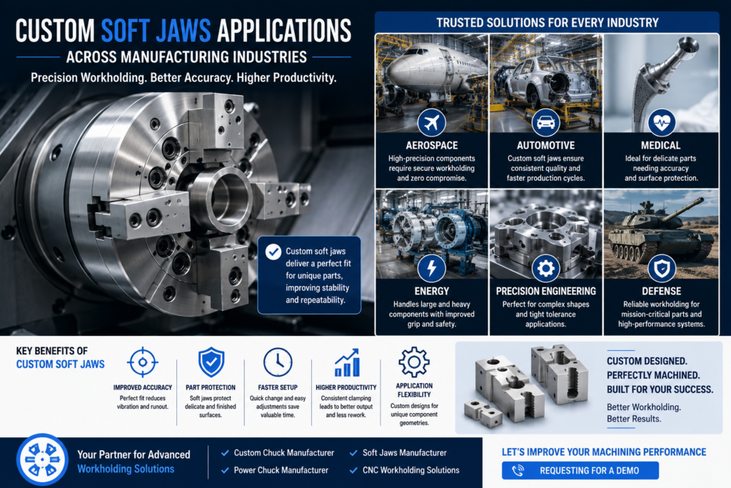 Custom Soft Jaws Applications Across Manufacturing Industries